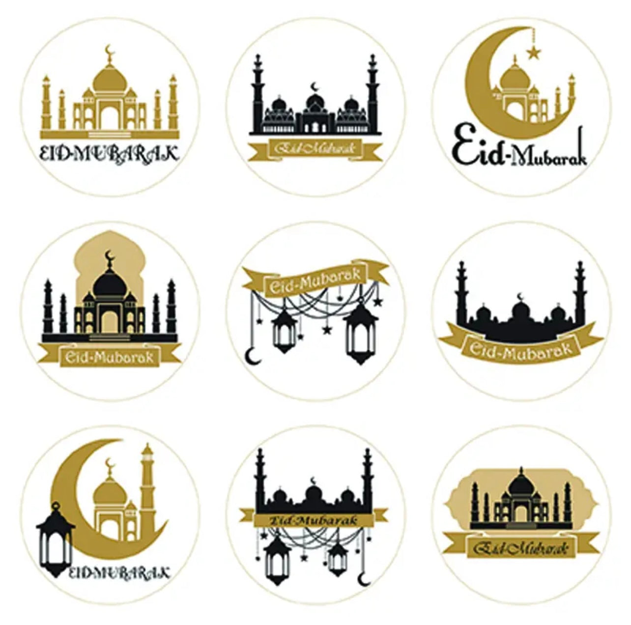 New Eid Mubarak Sticker Sheets - Chaddors