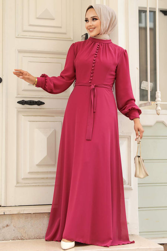 Carrot Pink Turkish Dress