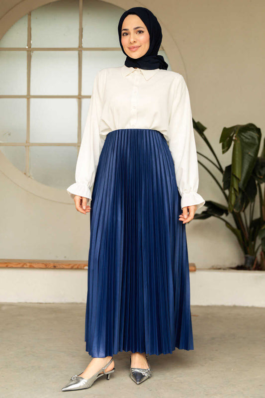 Navy Modest Skirt