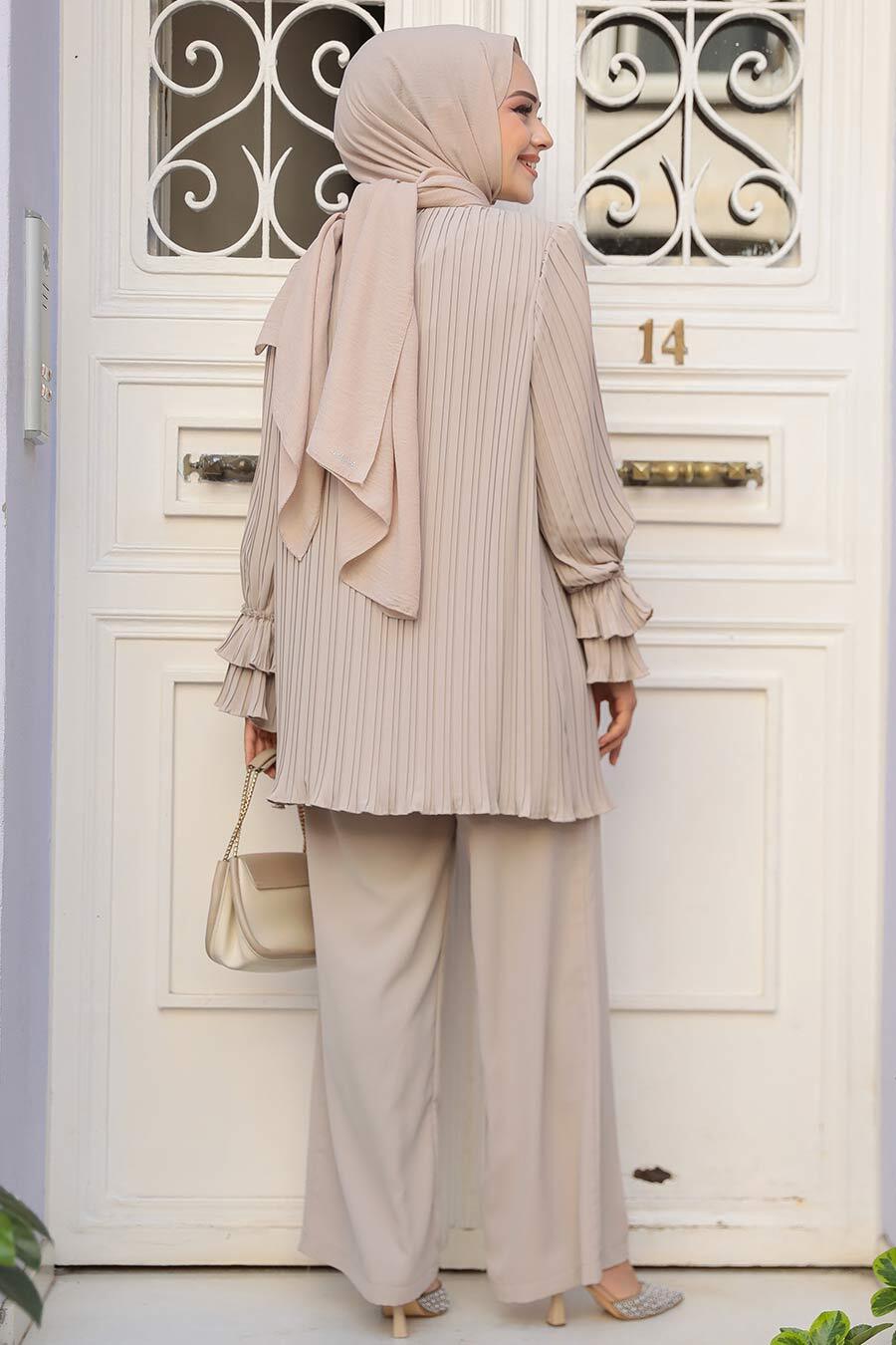 Beige 2 Piece Turkish Suit