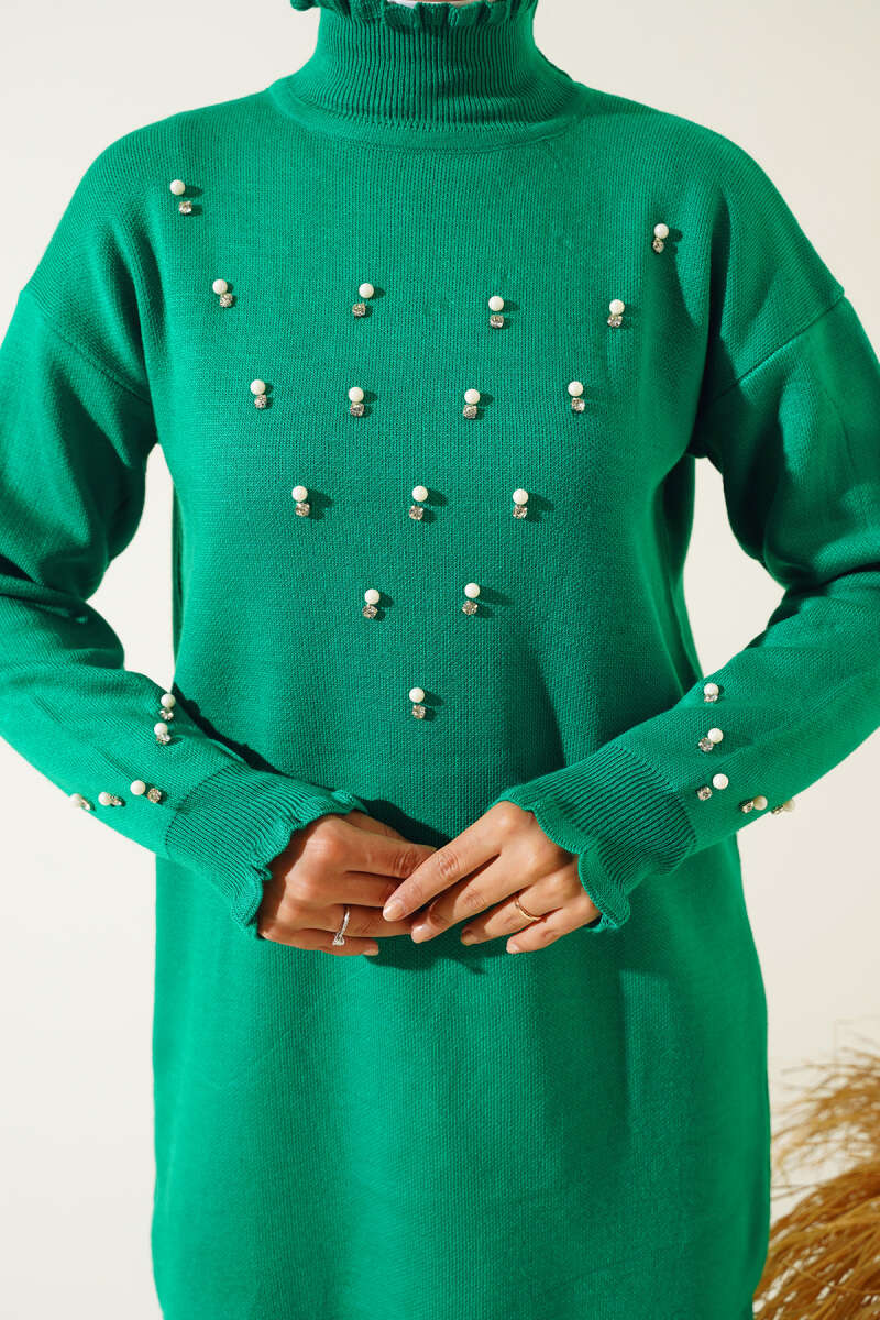 Green Pearls Knit Co-ord