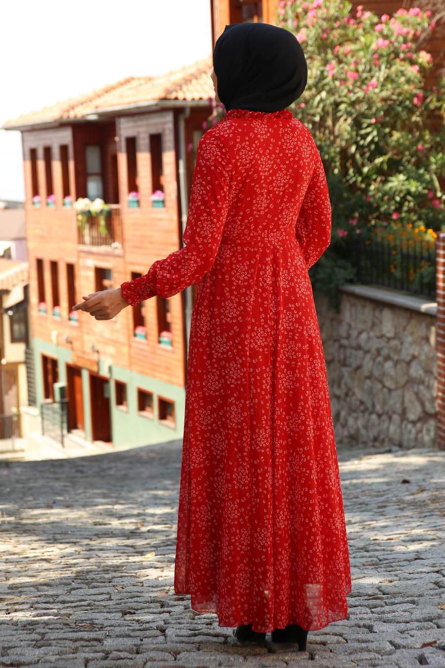 Red Poppy Turkish Dress