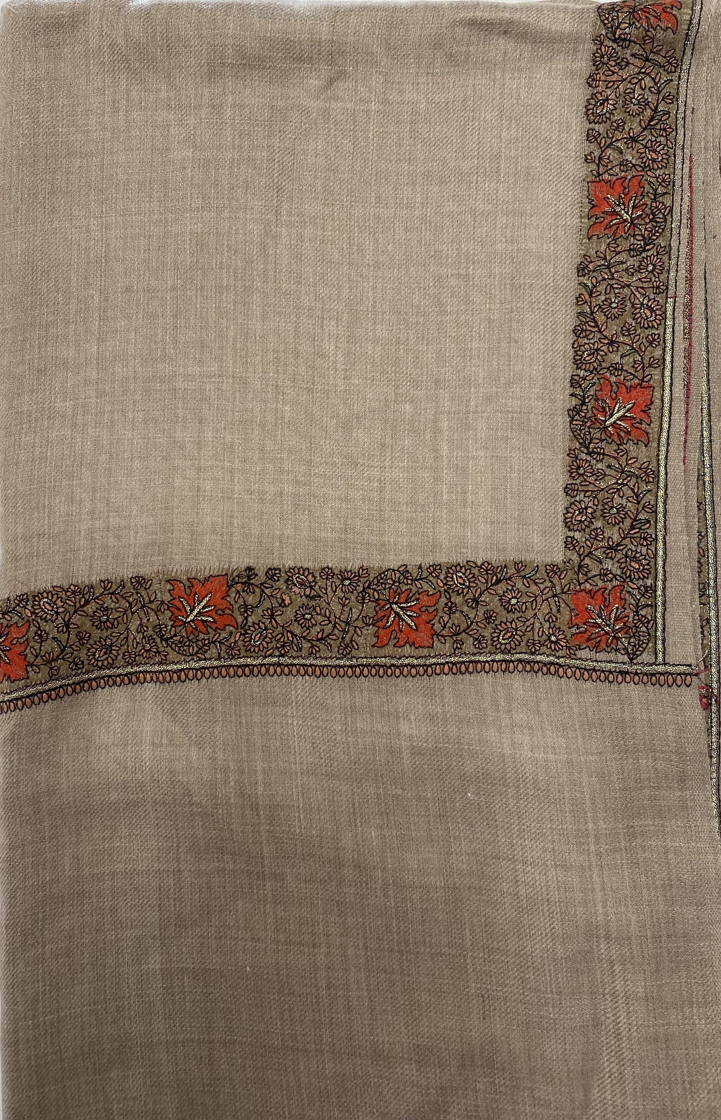 Aisha Pure Pashmina Embroidered Shawl